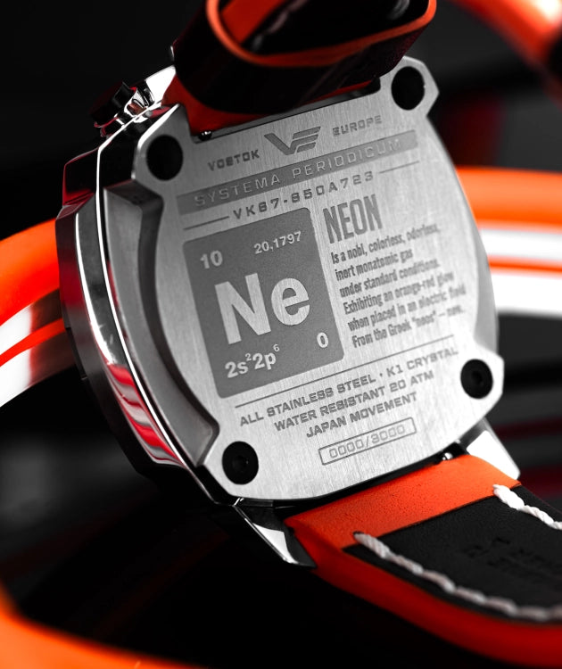 The Systema Periodicum "Neon"—a striking blend of scientific heritage, intellectual rigor, and innovative chronograph design.