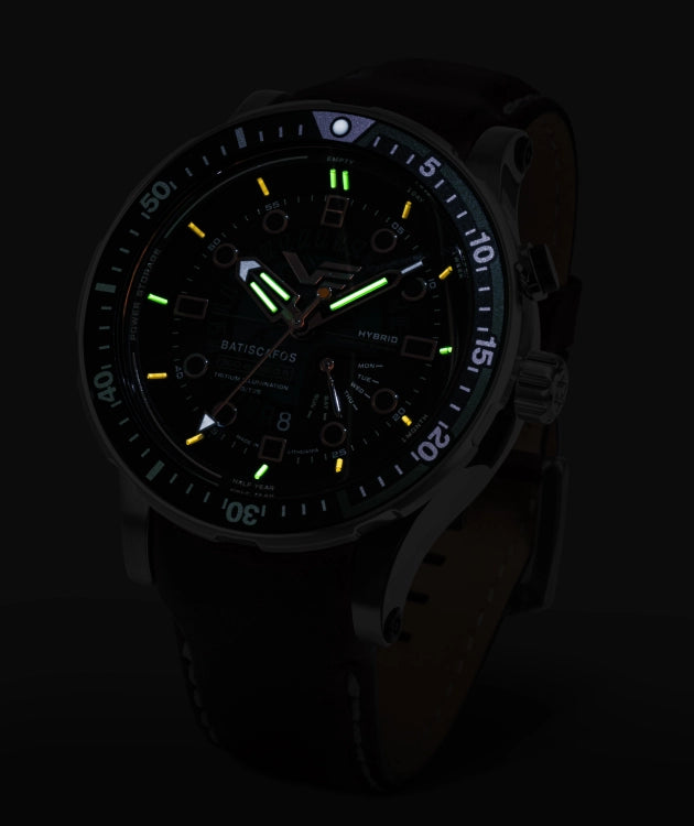 Inspired by legendary deep-sea vessels, the Batiscafos collection merges classic dive-watch aesthetics with uncompromising underwater technology.
