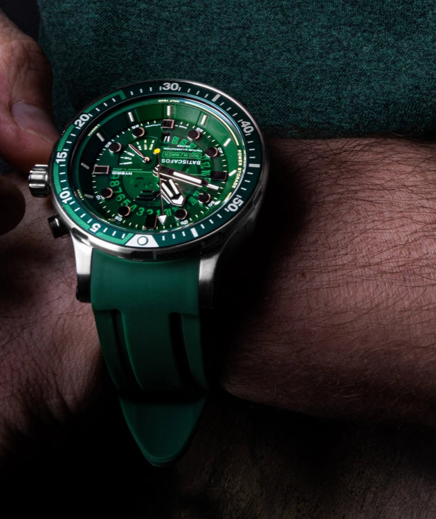 Inspired by legendary deep-sea vessels, the Batiscafos collection merges classic dive-watch aesthetics with uncompromising underwater technology.