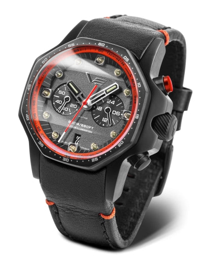 The Atomic Age "Sakharov" edition—a techno-futuristic mecha-quartz chronograph inspired by the greatest minds of the 20th century.