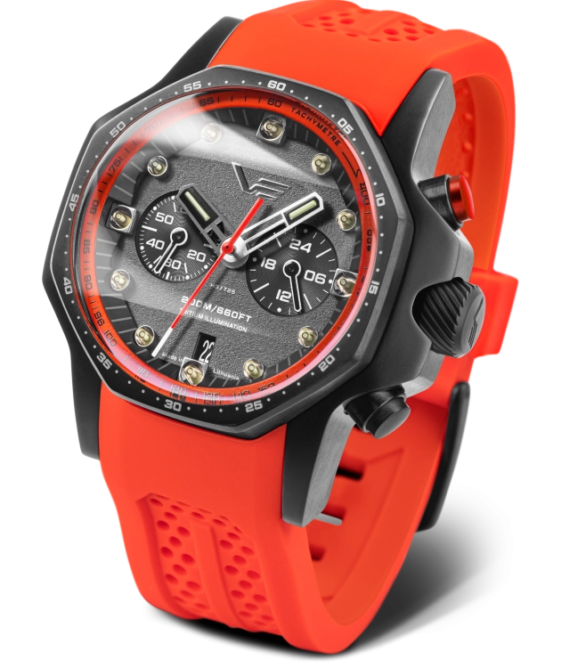 The Atomic Age "Sakharov" edition—a techno-futuristic mecha-quartz chronograph inspired by the greatest minds of the 20th century.