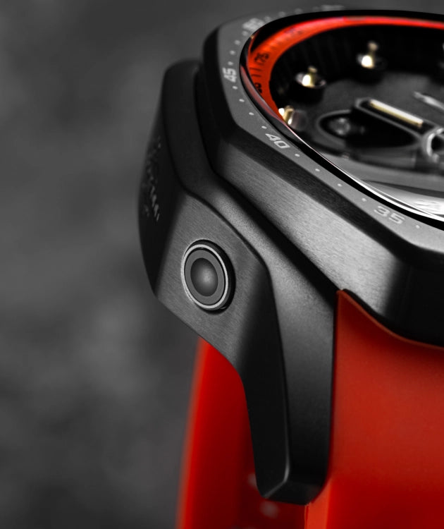The Atomic Age "Sakharov" edition—a techno-futuristic mecha-quartz chronograph inspired by the greatest minds of the 20th century.