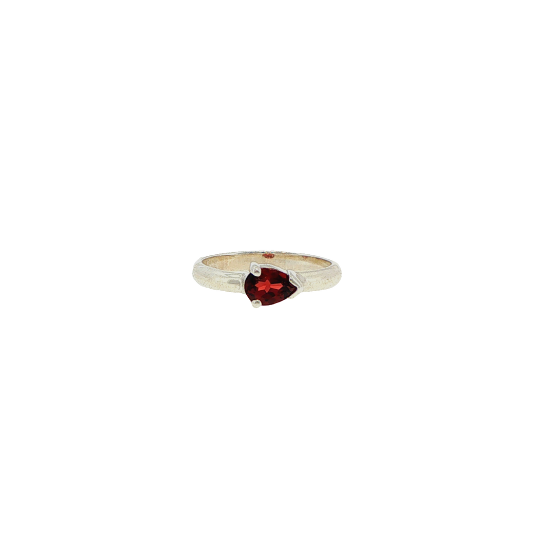 Sterling Silver Garnet Ring