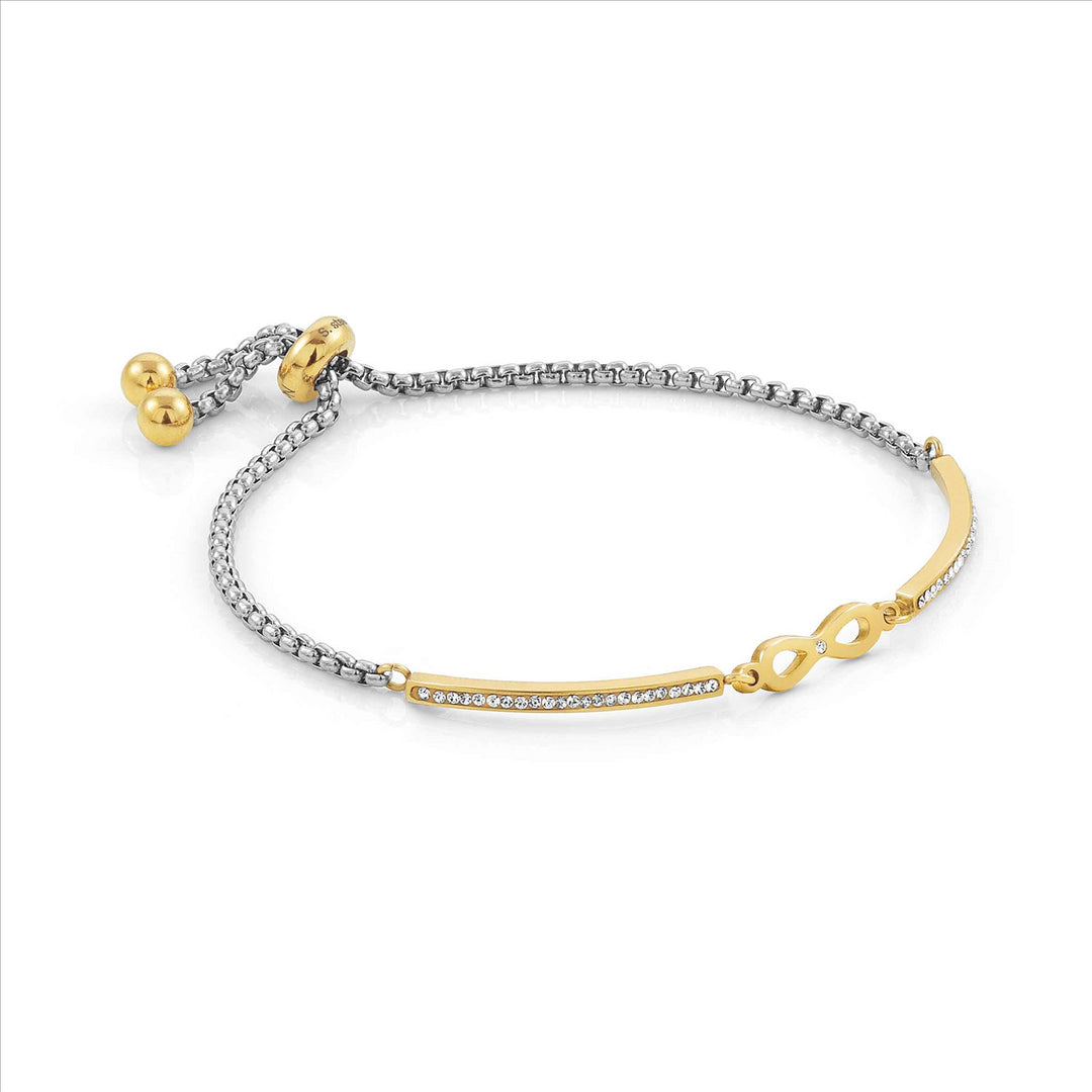 Milleluci Bracelet In Steel And Cubic Zirconia Gold Rich (Infinite)