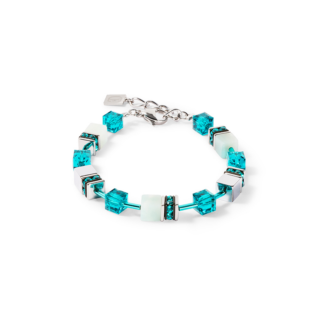 CDL - Amazonite & Crystal Bracelet – Titanium Hematite Stainless Steel