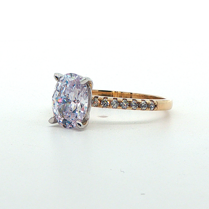 9ct 2t cz engagement ring
