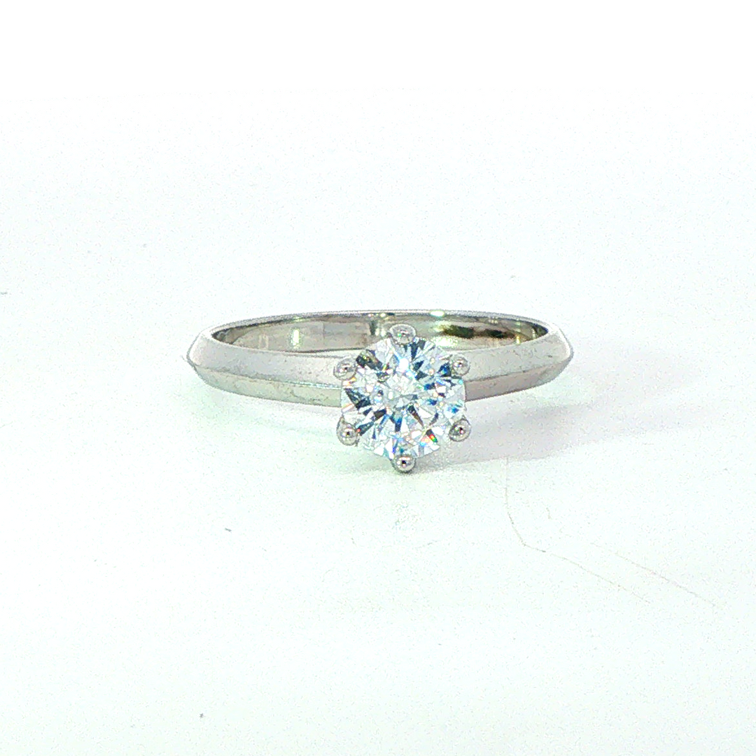 9ct wg cz solitaire
