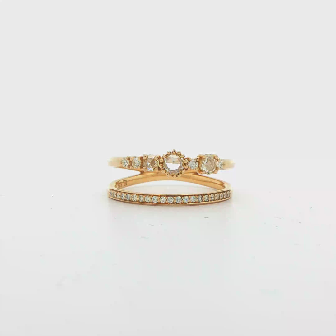 9ct Yellow Gold Diamond Ring