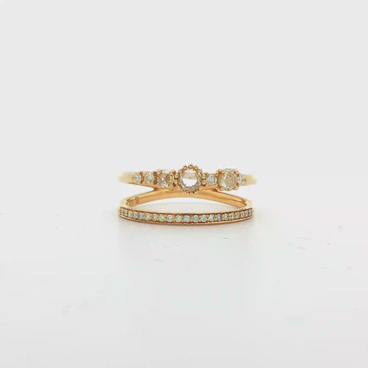 9ct Yellow Gold Diamond Ring