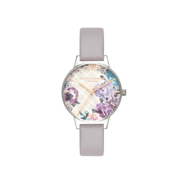 Olivia Burton Glasshouse Grey Lilac Rose