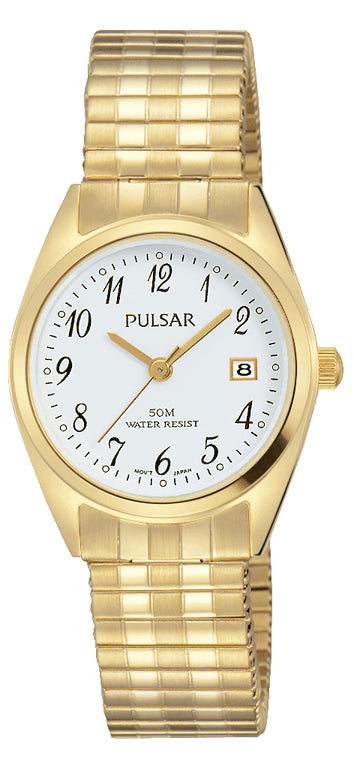 Pulsar Gold Plate, White dial