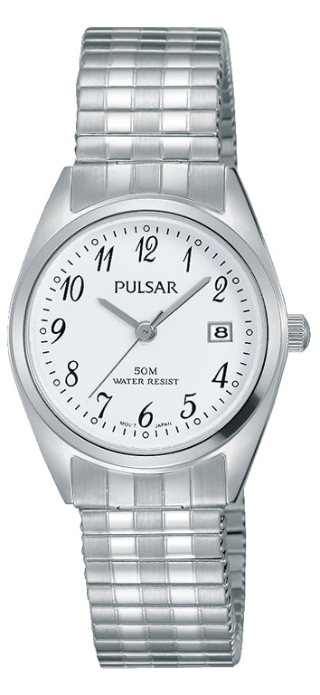 Pulsar Ladies Stainless Steel, White dial