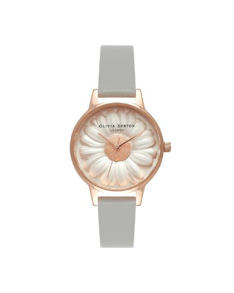 Olivia Burton Flower Grey and Rose Gold