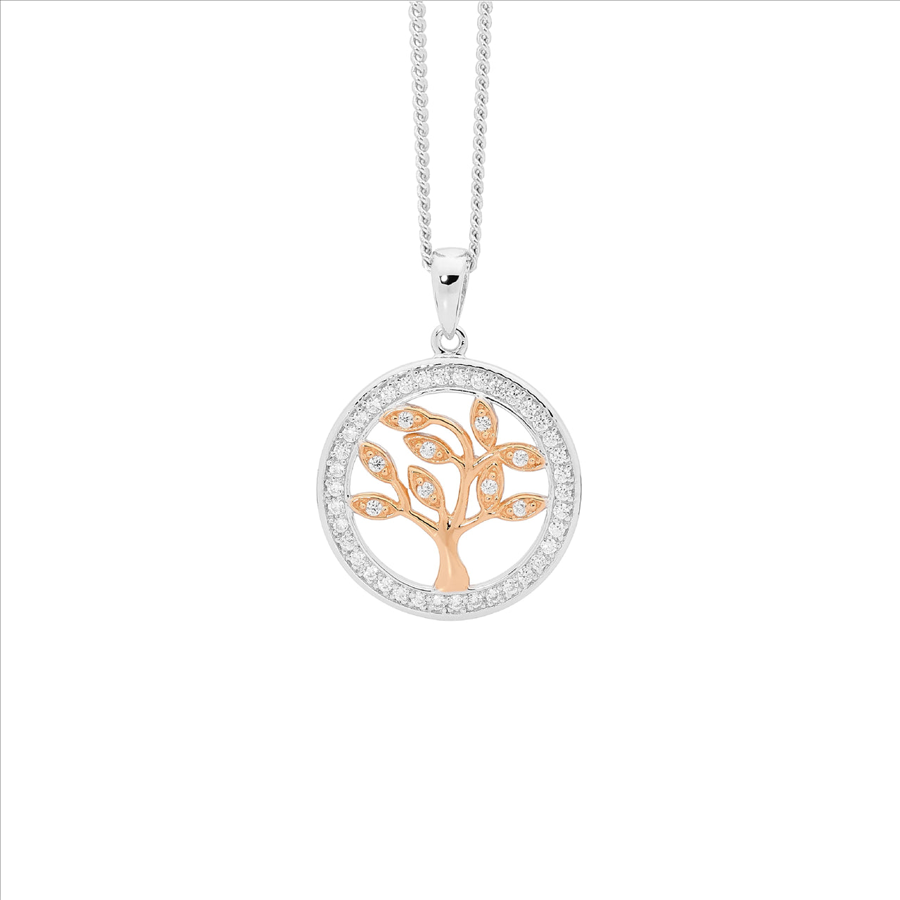 Sterling Silver Cubic Zirconia Tree of Life