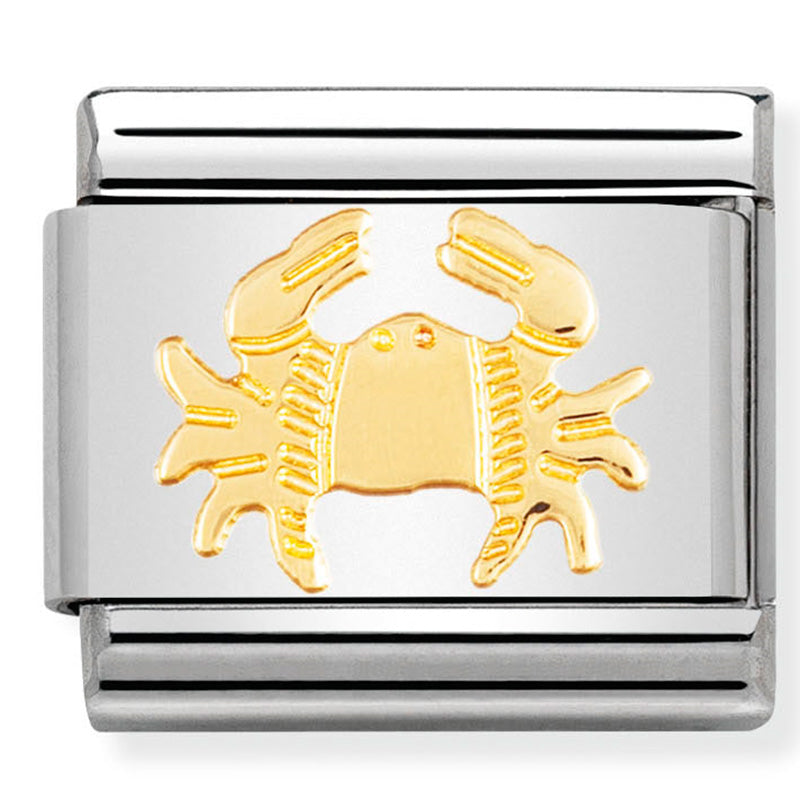 Nomination - Stainless Steel & 18ct Gold Cancer