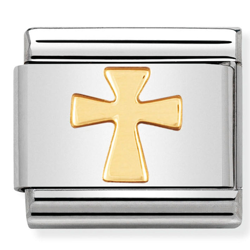 Nomination - Stainless Steel & 18ct Gold Cross