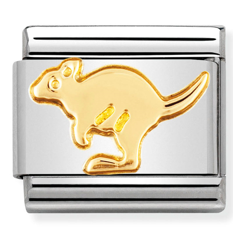 Nomination - Stainless Steel & 18ct Gold Kangaroo