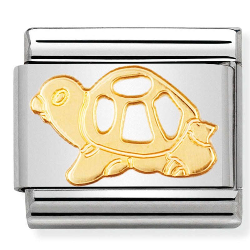 Nomination - Stainless Steel & 18ct Gold Turtle