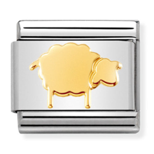 Nomination - stainless steel & 18ct gold sheep