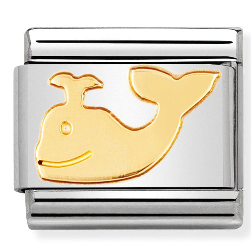 Nomination - Stainless Steel & 18ct Gold Whale