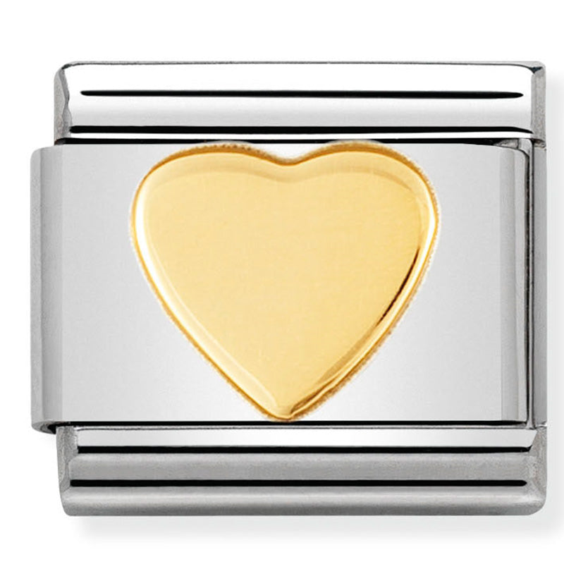 Nomination - Stainless Steel & 18ct Gold Heart