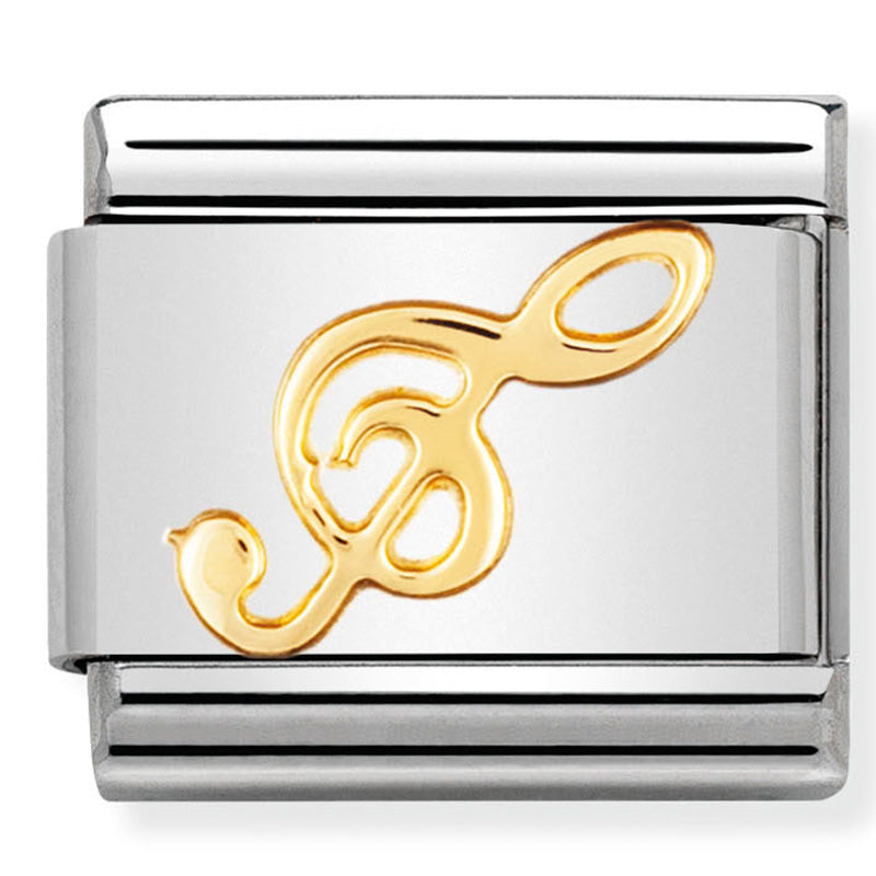 Nomination - Stainless Steel & 18ct Gold Treble Clef