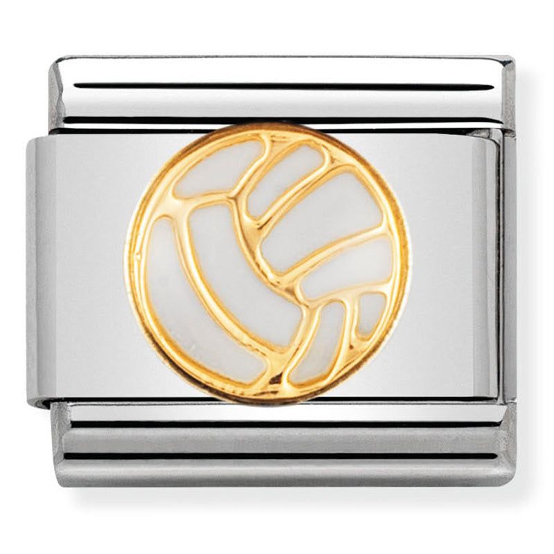 Nomination - Stainless Steel and 18ct Gold Volleyball
