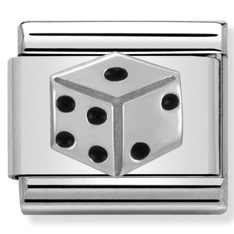 Nomination - Stainless Steel, Sterling Silver and Enamel Dice