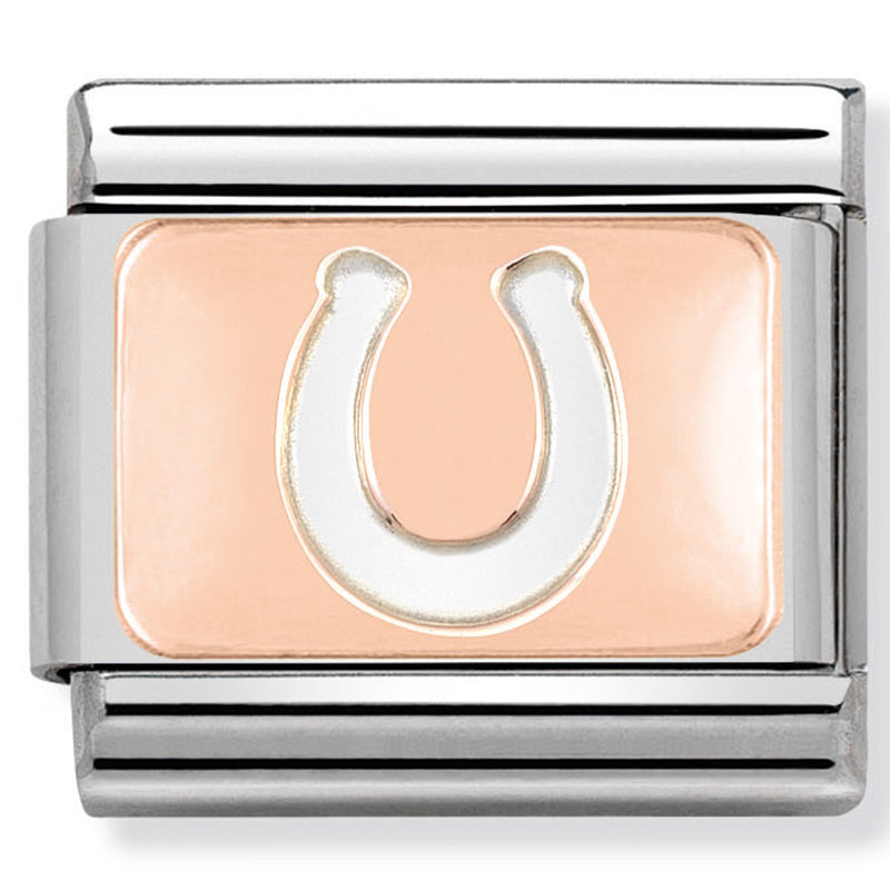 Nomination - Stainless Steel and 9ct Rose Gold Horseshoe
