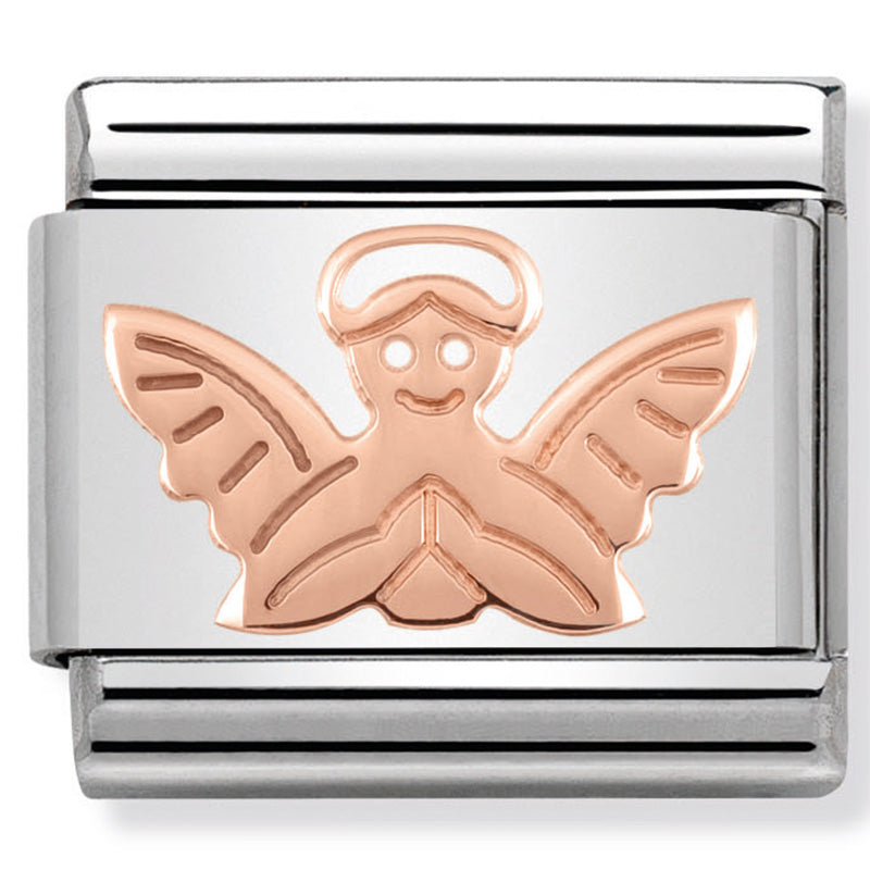Nomination - Stainless Steel and 9ct Rose Gold Angel