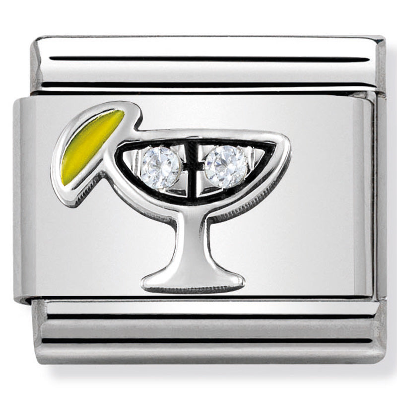 Nomination - Stainless Steel and Sterling Silver CZ Cocktail