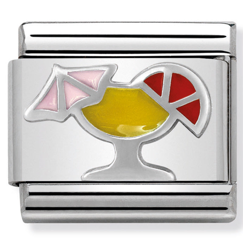 Nomination - classic symbols st/steel, enamel & silver 925 (cocktail)