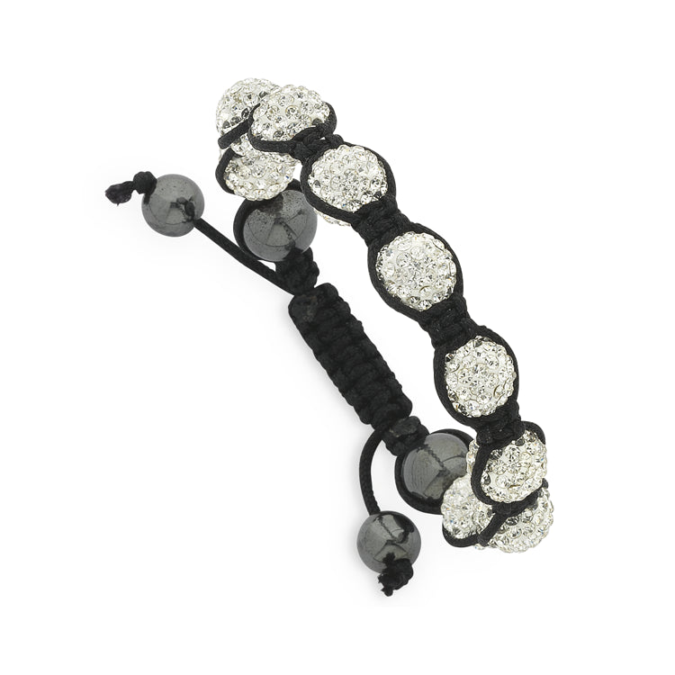 Black Crystal Bead extender bracelet