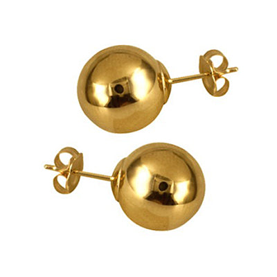 Sterling silver 10mm heavy ball studs
