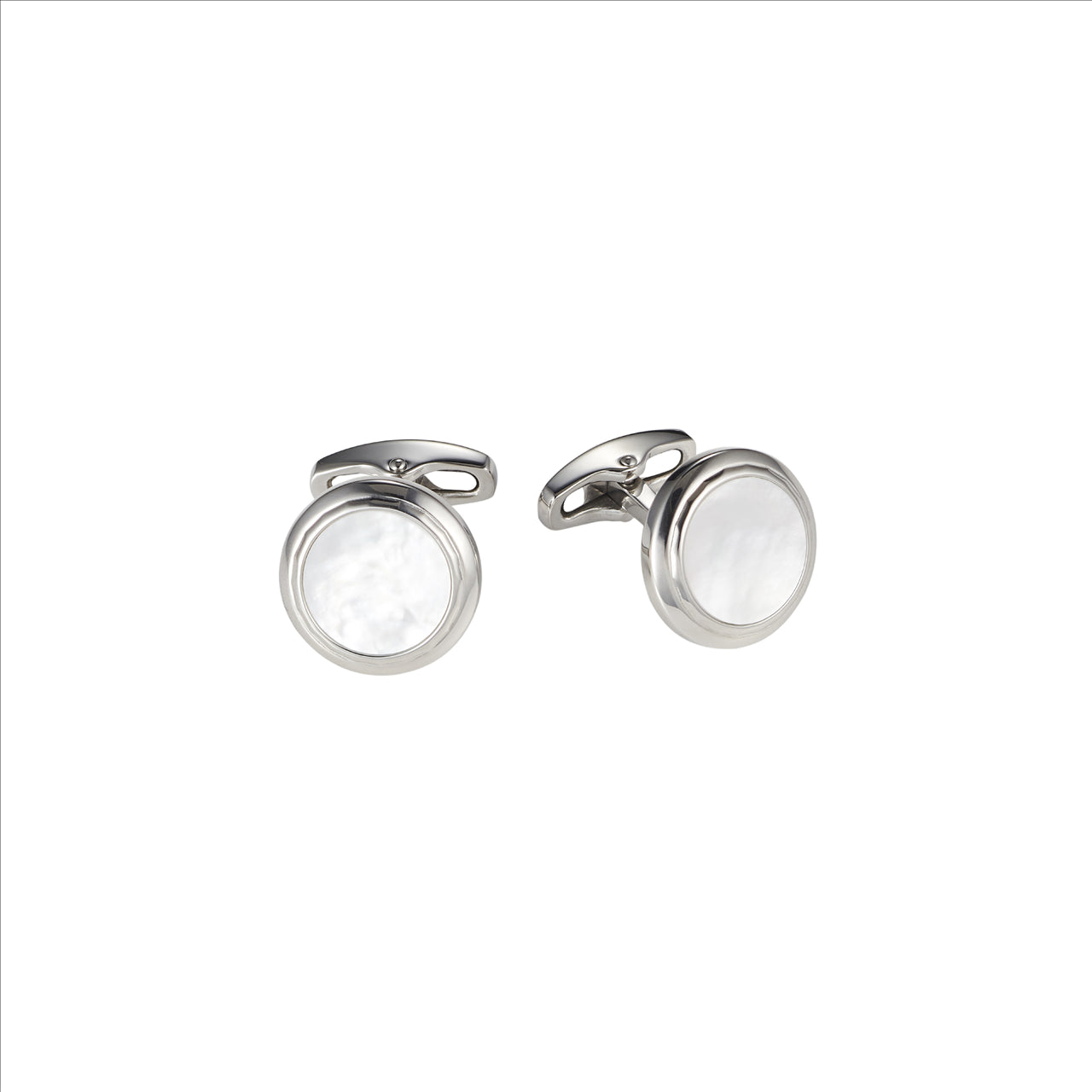 Stainless steel Mother of Pearl cufflinks