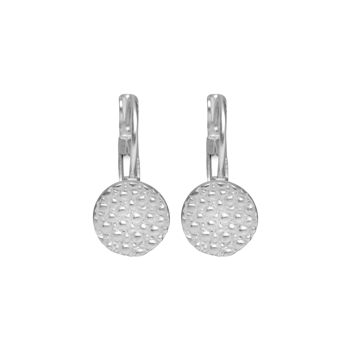 Dansk- Trixie silver colour ion plated earrings with surgical steel posts