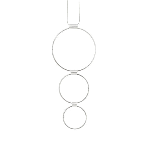 Necklace - Dansk - Tamara 3 circle silver adjustable Necklace