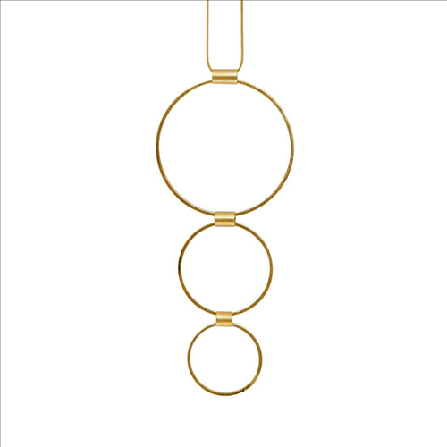 Dansk - Tamara 3 circle gold adjustable Necklace