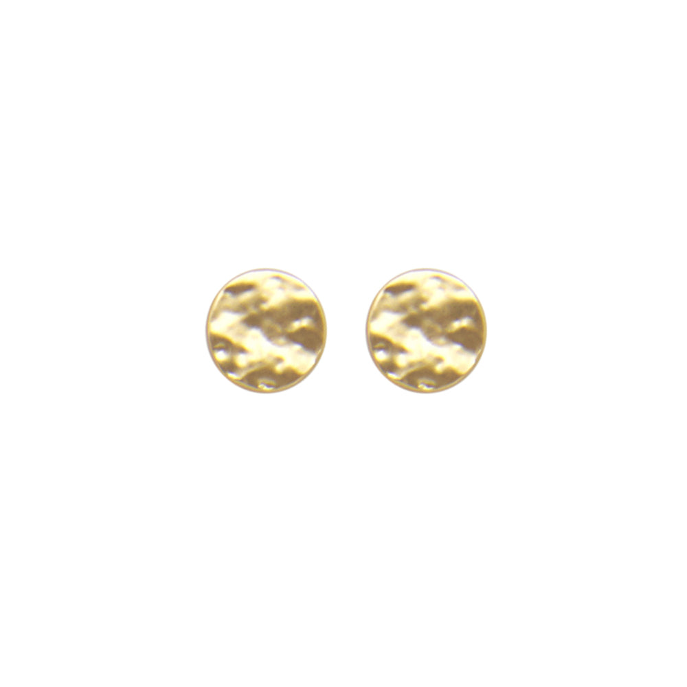 Earrings - Dansk, Audrey post earrings, gold colour ion platinum with surgical steel 0.7cm