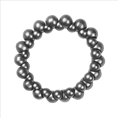 Dansk, burst stretch hematite colour ion platinum bracelet