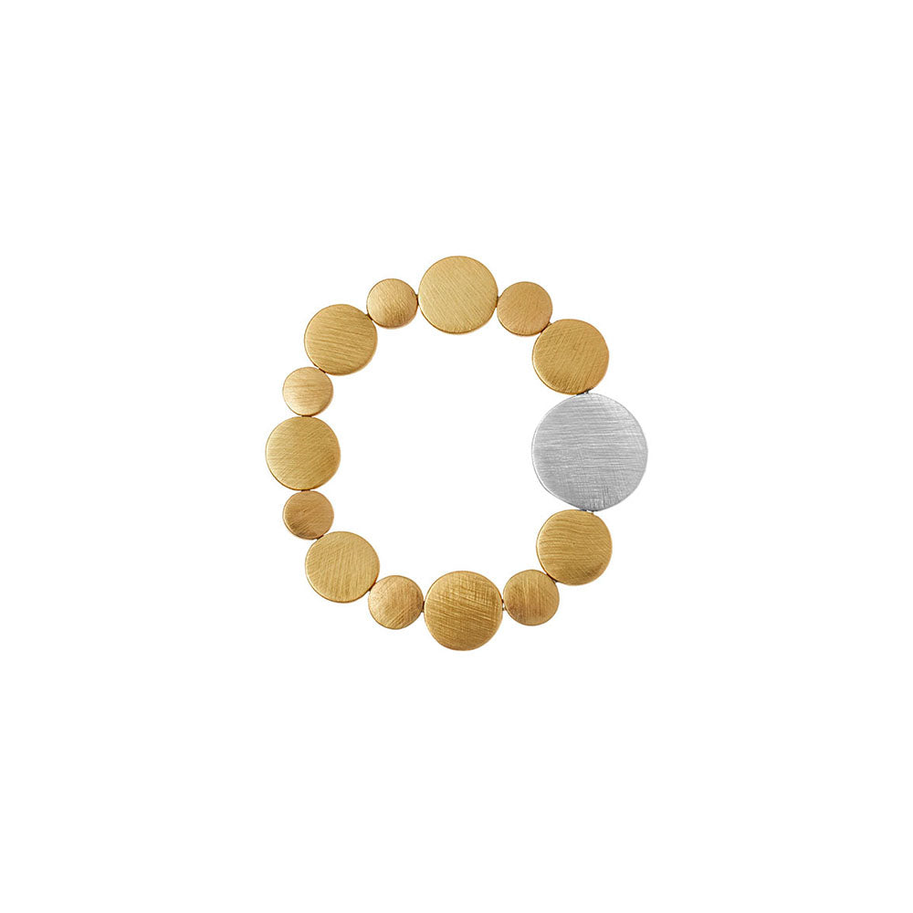 Bracelet - Dansk, vanity dynamic stretch gold colour ion platinum bracelet
