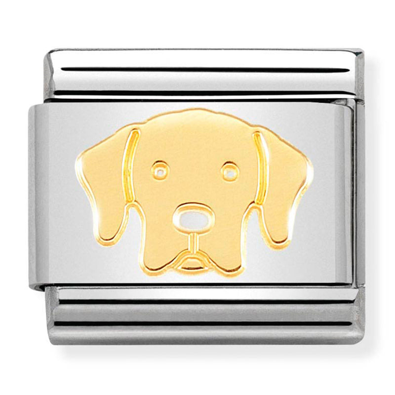 Nomination - classic symbols stainless steel &18ct gold (labrador)