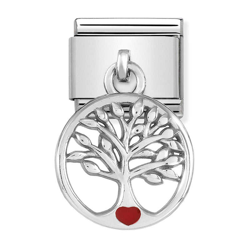 Nomination - classic charms st/st, sterling silver & enamel (tree of life)