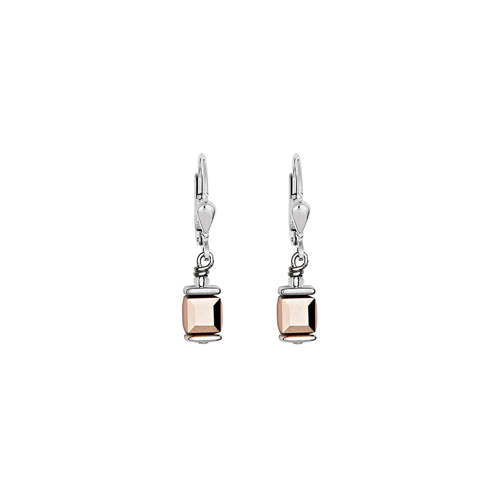 CDL - Stainless steel with rose gold colour Swarovski crystals & sterling silver fittings