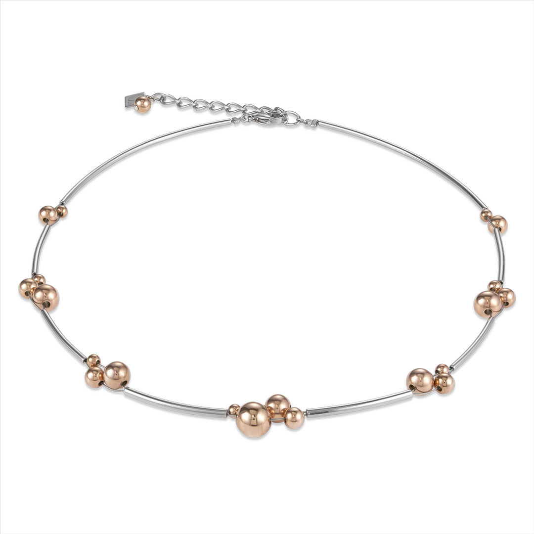 CDL - Stainless steel with rose gold plated stainless steel balls