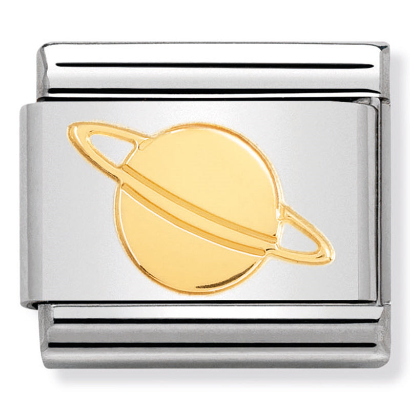 Nomination - classic fun stainless steel & 18ct gold (planet)