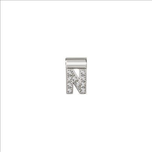 Nomination - Seimia letters in 925 silver & cubic zirconia (letter n)