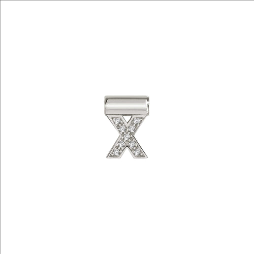 Nomination - Seimia letters in 925 silver & cubic zirconia (letter x)