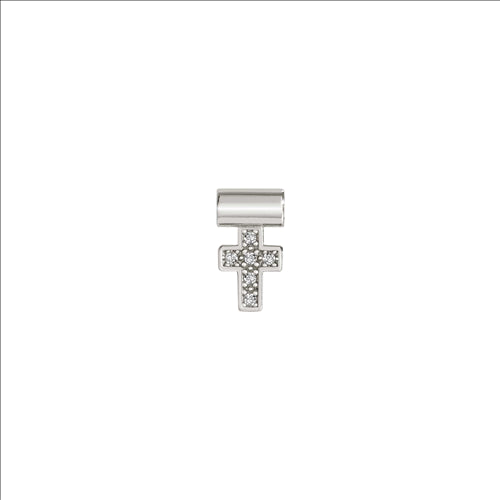 Nomination - Seimia symbols in 925 silver & cubic zirconia (cross)