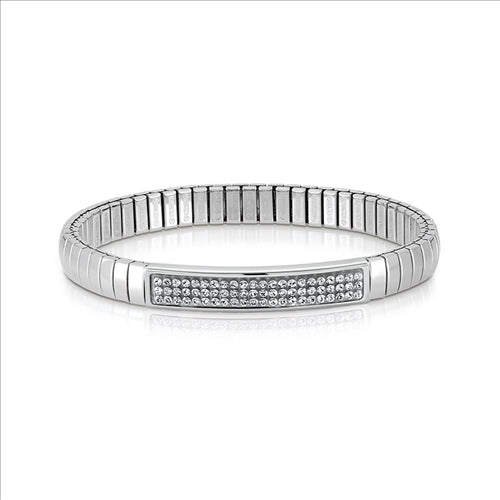 Nomination - extension bracelet stainless steel & white swarovski crystals